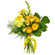 Желтый букет из роз и хризантем. Египет